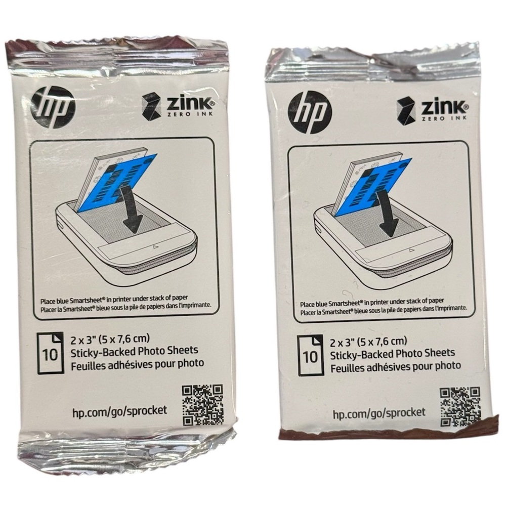 HP Sprocket Portable Printer in White and Gold - Picture 6 of 8